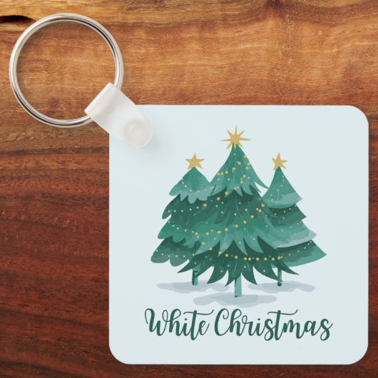 Porte-clés Noël blanc (Recto)