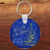 Porte-clés Noël bleu (Recto)