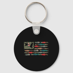 Porte-clés Noël Canard d'appel Drapeau Noël Mallard Canard de