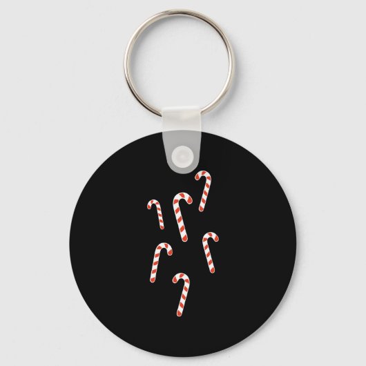 Porte-clés Noël Canne de Bonbon (Recto)