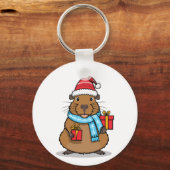 Porte-clés Noël Capybara (Recto)