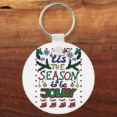 Porte-clés Noël C'Est La Saison (Recto)