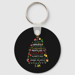 Porte-clés Noël chrétien Jésus Bible Noms Noël Arbre Sh