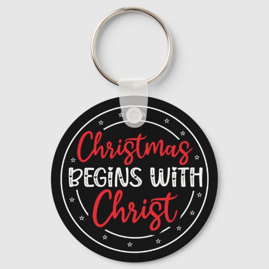 Porte-clés Noël commence avec le Christ-65772 (Recto)