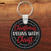 Porte-clés Noël commence avec le Christ-65772 (Verso)
