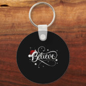 Porte-clés Noël - Croire le Père Noël Croire Noël (Recto)