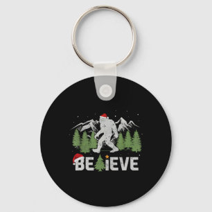 Porte-clés Noël Croit Bigfoot Funny Arbre De Noël Pour Hommes