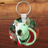 Porte-clés noël de bull terrier (Recto)