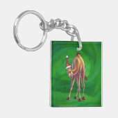 Porte-clés Noël De Camel Sur Vert (Devant gauche)