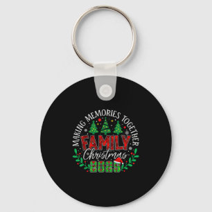 Porte-clés Noël de famille assorti 2025 Création de souvenirs
