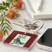 Porte-clés Noël de la caille (Devant Droit)