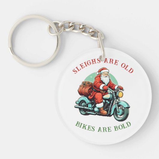 Porte-clés Noël de la moto Santas Joyride (Devant)