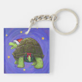 Porte-clés Noël de la tortue nocturne étoilée (Dos)