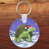 Porte-clés Noël de la tortue nocturne étoilée (Recto)