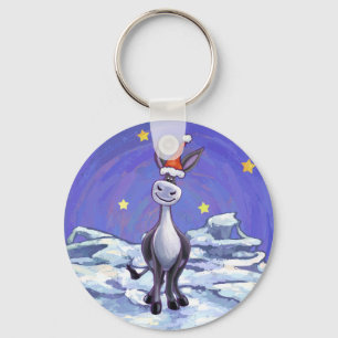Porte-clés Noël de l'âne