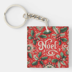 Porte-clés Noel de Noël Rouge et Vert
