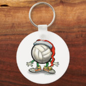 Porte-clés Noël de volley-ball (Recto)