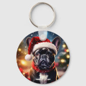 Porte-clés Noël des Bulldog français (Verso)
