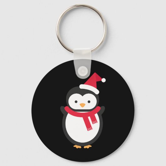 Porte-clés Noël des pingouins (Recto)