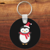 Porte-clés Noël des pingouins (Recto)