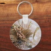 Porte-clés Noël d'or festif (Recto)