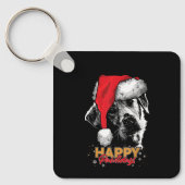 Porte-clés Noël drôle Labrador Joyeux Pawliday (Recto)
