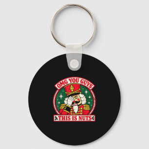 Porte-clés Noël drôle omg les gars c'est fou casse-noisette