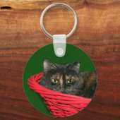 Porte-clés Noël du chat Toristeshell (Recto)
