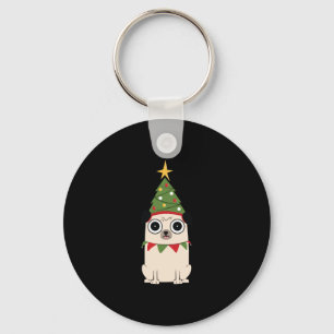 Porte-clés Noël du chien