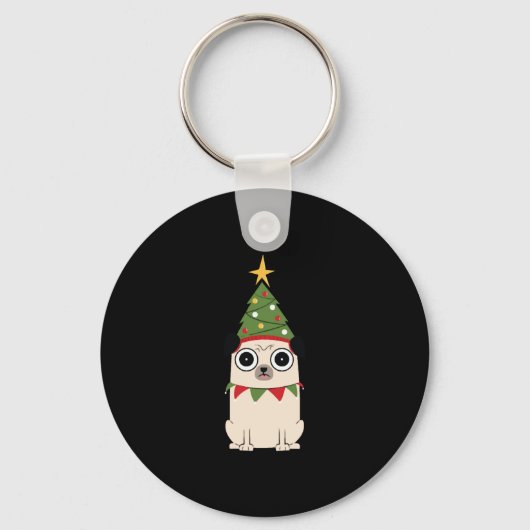 Porte-clés Noël du chien (Recto)