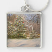 Porte-clés Noël en forêt, par Gary Poling (Devant)