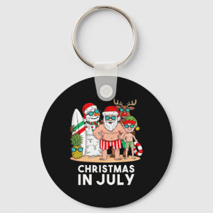 Porte-clés Noël en juillet Santa et amis Xmas été Bo