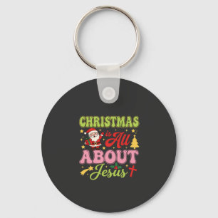 Porte-clés Noël est tout sur Jésus Rétro