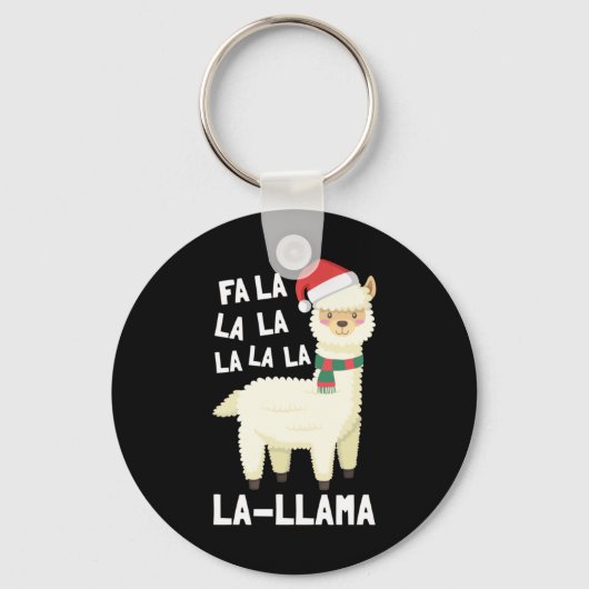 Porte-clés Noël Fa La Llama Essentiel (Recto)