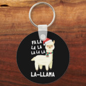 Porte-clés Noël Fa La Llama Essentiel (Recto)