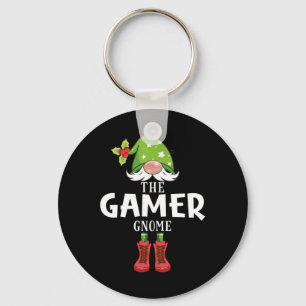 Porte-clés Noël Famille assortie Le Gnome Joueur