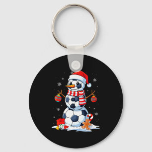 Porte-clés Noël Football Drôle Bonhomme de Neige Hommes Garço