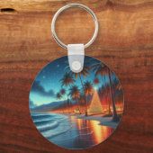 Porte-clés Noël Hawaïen/Tropical (Recto)