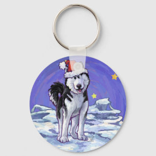 Porte-clés Noël Husky