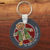 Porte-clés Noël Je ne suis qu'un gros ours (Recto)