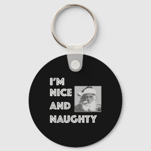 Porte-clés Noël Je suis Nice et coquin Liste de Noël