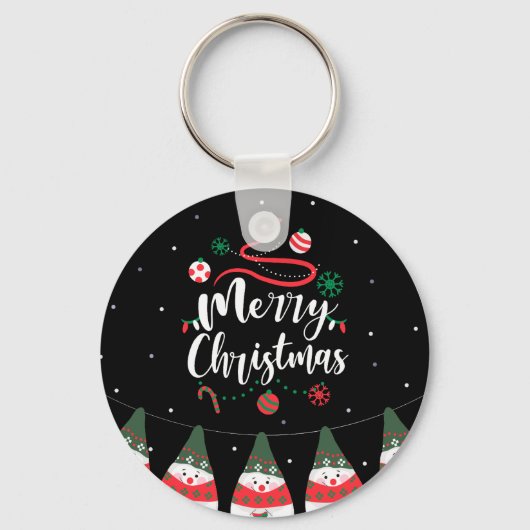 Porte-clés Noël Jingle Bells Joyeuse Salutations Collection (Recto)