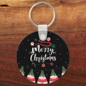 Porte-clés Noël Jingle Bells Joyeuse Salutations Collection (Recto)
