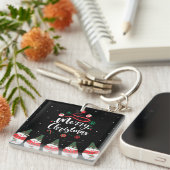 Porte-clés Noël Jingle Bells Joyeuse Salutations Collection (Devant Droit)