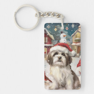 Porte-clés Noël Joie de vivre Havanais Pays Merveilleux Hiver