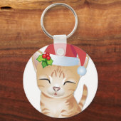 Porte-clés Noël Kitty Chat Porte - clé cadeau de chat 2 (Recto)