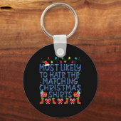 Porte-clés Noël Le Plus Susceptible De Haine Correspondant No (Recto)