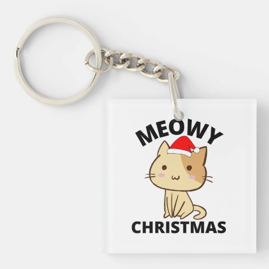Porte-clés Noël Meowy (Devant)