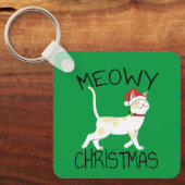 Porte-clés Noël Meowy - Noël drôle (Recto)