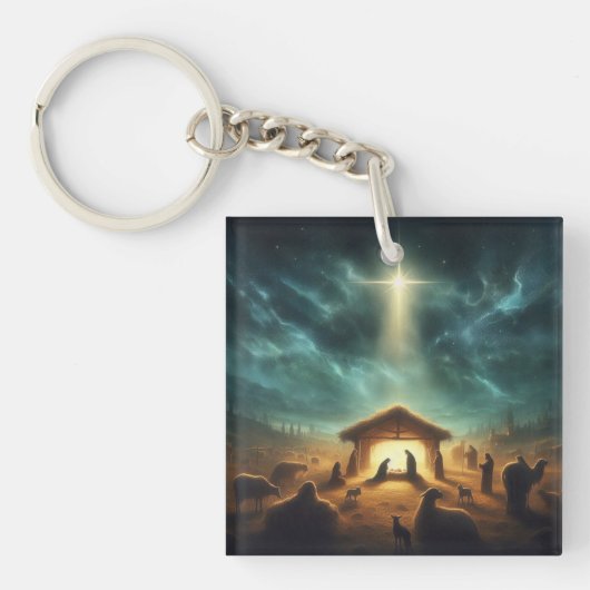 Porte-clés Noël/Nativité/Jésus (Devant)